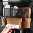 thumbnail image 1 of Auto Seat Middle Box Universal Car Seat Middle Box Hanger Almacenamiento Bolsa PU Cuero Tmvgtek Accesorios para autos y motos, 1 of 7