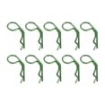 thumbnail image 1 of Conjunto de 10 Clips de Concha de Cuerpo RC de Metal RC R-Pin para 1/8 1/10 1/12 Scale Control Remoto de Escalada Modelo de Vehículo de Escalada Decor verde Baoblaze Clips de concha de cuerpo de coche RC, 1 of 8