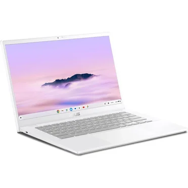 ASUS Chromebook Plus CX34 Laptop, 14" Display (1920x1080), Intel® Core™ i3-1215U Processor, 8GB RAM, 256GB UFS Storage, ChromeOS, White, CX3402CBA-DH386-WH