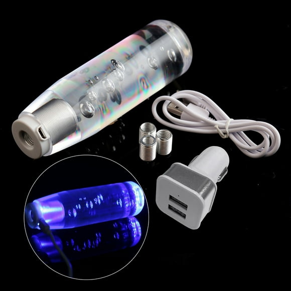 TFixol Car Gear Shift Knob Shifter Crystal Style Manual Shifting Head Universal LED Shift Lever 10cm/15cm/20cm/25cm