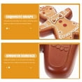 thumbnail image 3 of PAMINGONO Gingerbread Man Ornament Brown Acrylic Hanging Decor For Home Christmas Party 1Pack 5.9x4.1x1.2in, 3 of 8