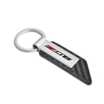 thumbnail image 2 of iPick Image for Chevrolet Corvette C7 Z06 Silver Metal Plate Carbon Fiber Texture Black PU Leather Key Chain, Official Licensed, 2 of 5