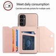 thumbnail image 4 of Dteck Wallet Case for Samsung Galaxy A54 5G,Slim Lightweight PU Leather Flip Folio Purse Stand Phone Cover with Card Holder Slots Magnetic Closure Soft Silicone Bumper Case,Rosegold, 4 of 7