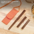thumbnail image 4 of Palillos Picnic Picnic Villa de picnic Camping Camping Citopa Comedor Pocket Food Chop Palitos con bolsa de almacenamiento 1 par AweSitey OD003455-00, 4 of 7