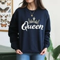 thumbnail image 4 of EcoLoom Crown Me Font Queen Midweight Crewneck Sweatshirt Black-L, 4 of 4