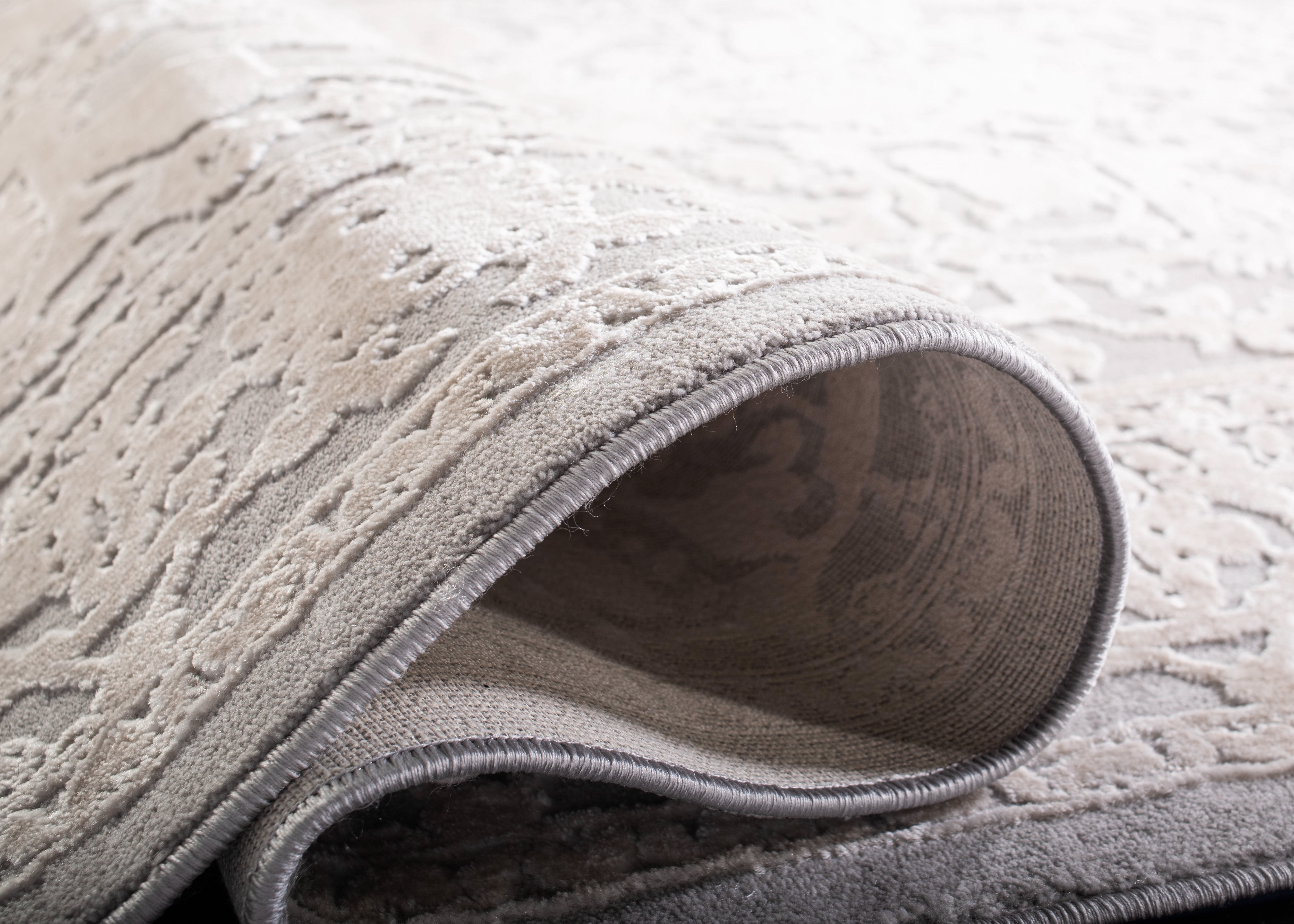 SAFAVIEH Reflection Christy Oriental Area Rug, Light Grey/Cream, 8' x 10'