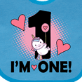 thumbnail image 4 of Inktastic First Birthday 1 Year Old Girl Unicorn Girls Baby Bib, 4 of 4