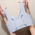 thumbnail image 7 of Lixiuxyad Comfortable Seamless Full Coverage Bra For Wireless Bras With Soft Support Regular And Plus Size,Bras for Women Gray M, 7 of 7