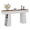 Rustic Brown+White, variant on GOCAPTAIN 63-Inch Wood Console Table with Hidden Side Pocket, Farmhouse Entryway Table, Long Narrow Sofa Table for Hallway, Foyer or Behind Couch - Color: Black