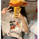thumbnail image 3 of Camiseta de manga corta Sanrio para mujer, ropa suave de verano, Hipster, Top holgado de Hello Kitty, 3 of 6