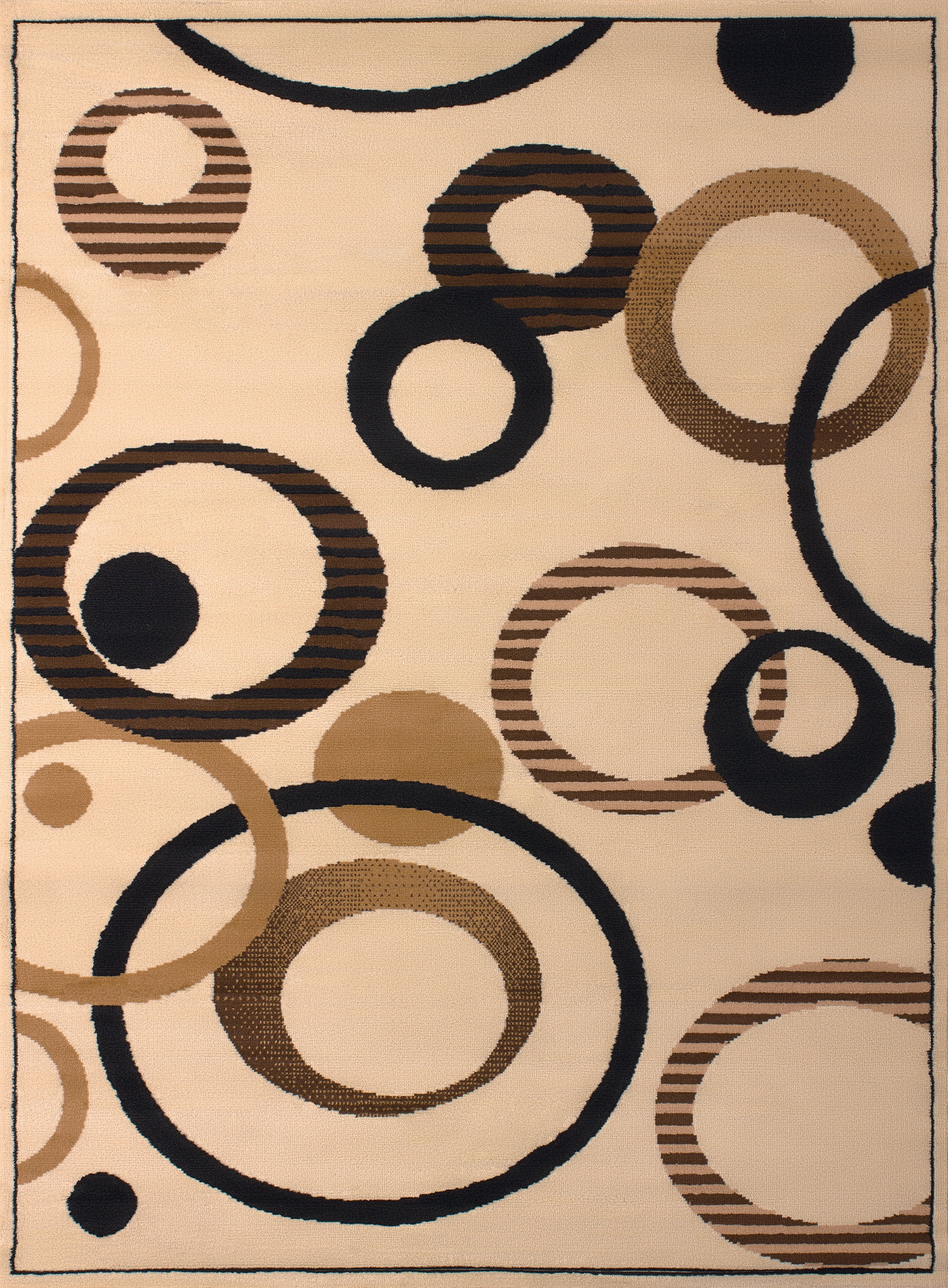 United Weavers Plaza Francoise Runner Rug, Geometric Pattern, Ivory, 2'3 X 7'2"