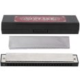 thumbnail image 1 of 24 Hole Harmonica Stainless Steel C Key for Adults Students Beginners Musical Instrument, 1 of 4