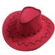 thumbnail image 1 of Sonducket Sombrero de vaquero occidental Precio barato Sombrero de vaquero para caballero Gorra de de vaquera con gorra de sombrero de Sombreros Rojo, 1 of 5