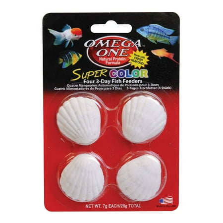 Vacation Gel Feeder - Omega One Super Color Vacation Feeder - 3 Day - 4 pk