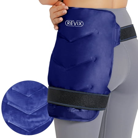 REVIX Ice Pack for Hip Replacement, Ice Wraps Flexible Gel Cold Pack for Bursitis Hip Pain Relief, Cold Compress Therapy for Sciatica,