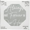 thumbnail image 5 of Pavilion Gift Company 25323 Always & Forever-7.75" x 7.75" Garden Stone, Light Gray, White, 5 of 5