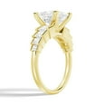 thumbnail image 2 of 4CT Princess Cut Moissanite Diamond Prong set Engagement Ring for Women, 10K Yellow Gold, US 9.5, 2 of 5