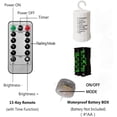 thumbnail image 7 of 200 LED Hanging Sphere String Lights, Battery Operated Starburst Lights with 8 Modes Dimmable Remote Control(Warm White), 7 of 7