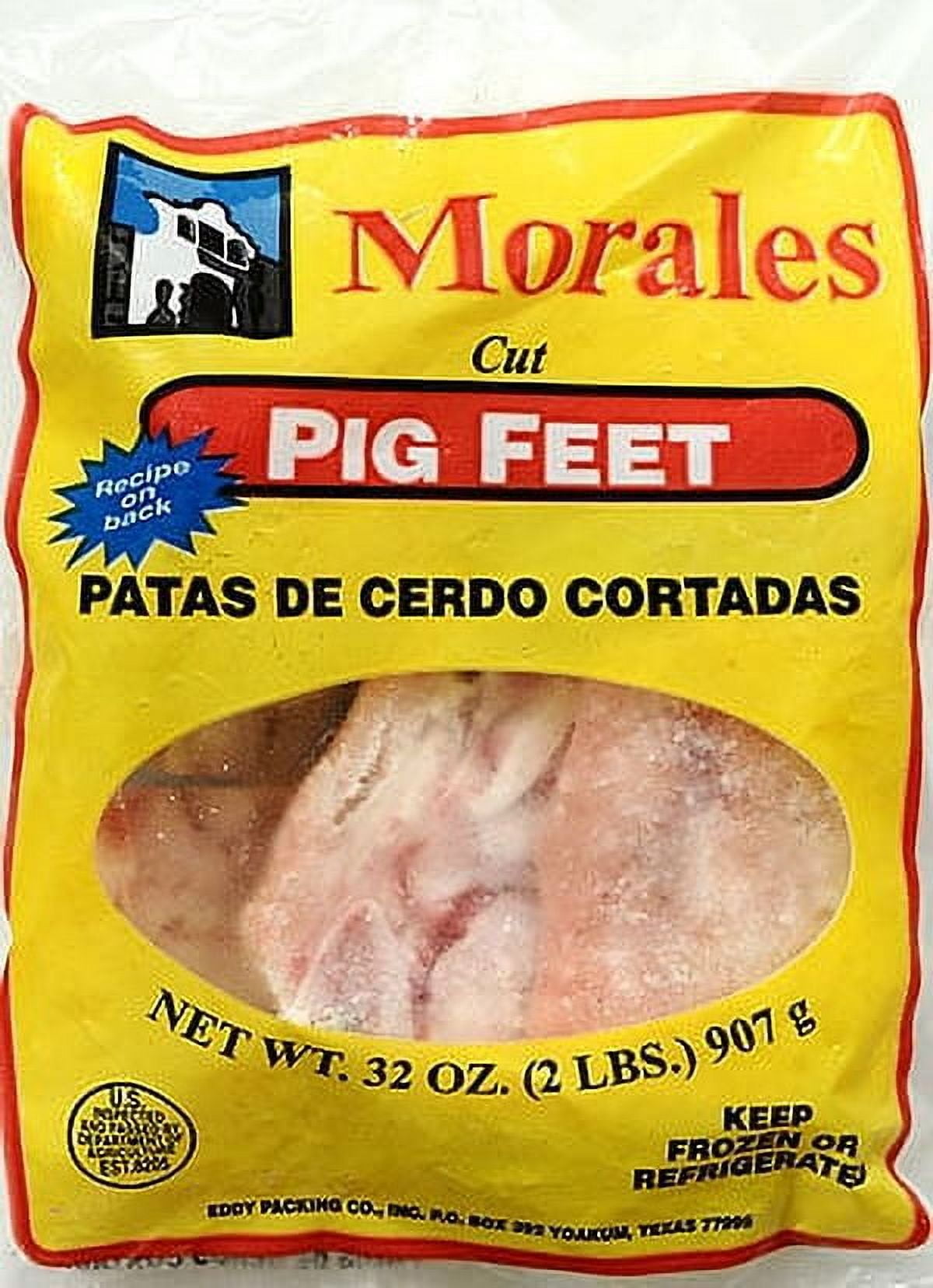 Morales Frozen Cut Pig Feet, 32 Oz - Pork - Eddy Foods