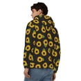 thumbnail image 4 of Wukai Sunflowers Print Men's Zip-Up Hoodie,Fleece Full-Zip Hoodie for Men, Hooded Sweatshirt-Large, 4 of 5