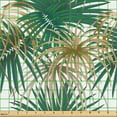 thumbnail image 2 of Ambesonne Jungle Foliage Fabric by the Yard Upholstery, Long Leafy Plants, 2 Yards, Fawn Tan, 2 of 5