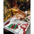 thumbnail image 6 of Christmas Placemats Set of 6, Bird Snowman Place Mats Christmas Tree Snowflake Grey Placemat Table Decoration for Kitchen Table Dinner Xmas Holiday Party Home Decor Indoor Outdoor 13x19 Inch, 6 of 9