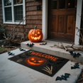 thumbnail image 4 of Halloween Pumpkin Rug Decorative Doormat for Living Room Bedroom Entryway Soft Crystal Velvet Carpet, 4 of 5