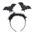 thumbnail image 4 of HAWEE Battiness Costumes Halloween Girls Purple Bat Costume Party Fancy Dress with Headband and Sleeves, 4 of 6