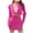 Hot Pink, variant on Meichang Womens 2 Pieces Suit Set Elegant Lapel Collar Cropped Blazer Single Button Blazer Jacket Slim Fit Skirt Solid Suit Set