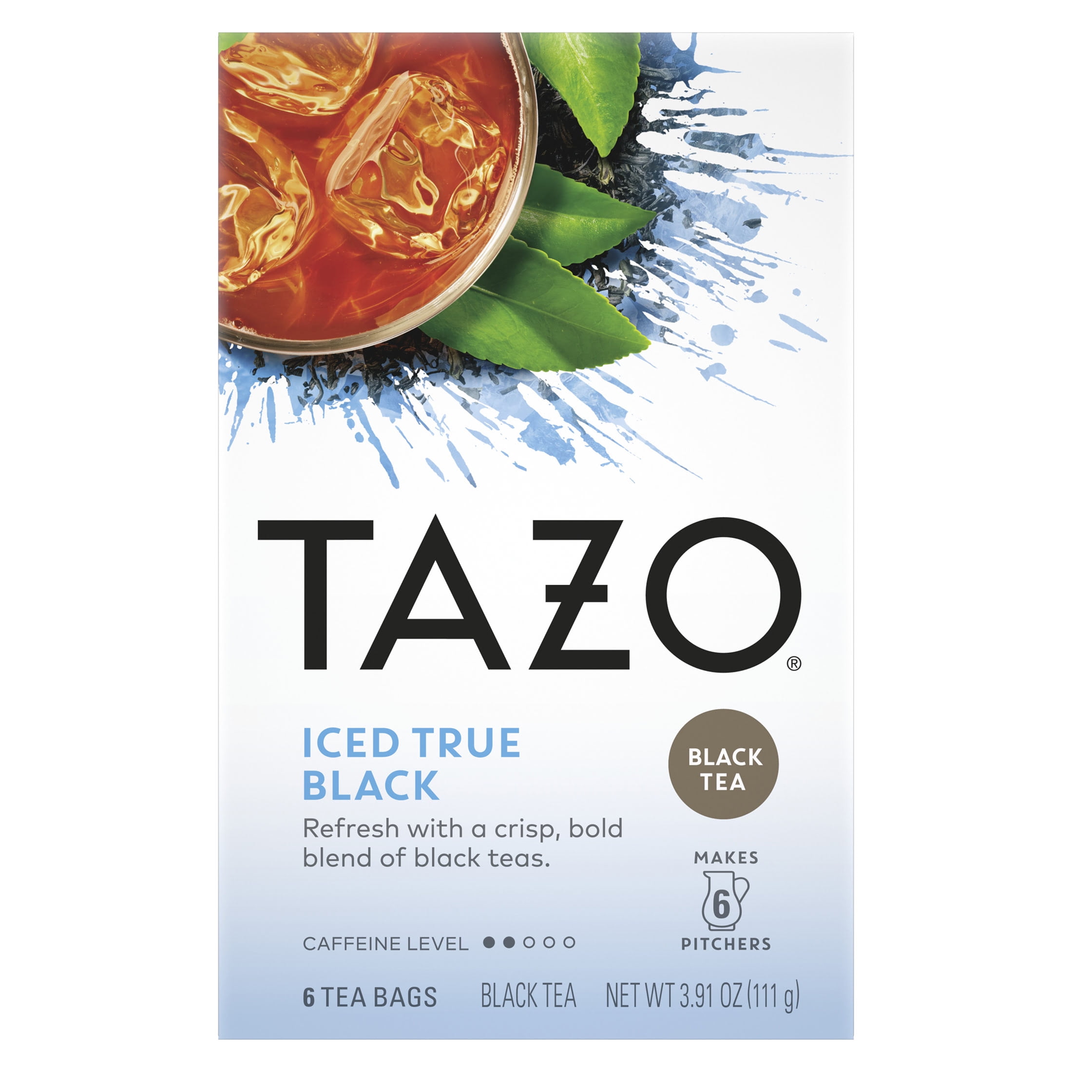 TAZO Black Tea, Caffeinated, Tea Bags 6 Count Box
