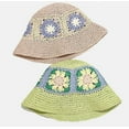thumbnail image 6 of CoCopeaunts Sun Hat, Sun Hat Womens Straw Hat Straw Cowboy Hat Cute Flower Beach Packable Sun Hat Women UV Protection Breathable 2023, 6 of 8