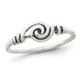 thumbnail image 1 of Ladies Antiqued Swirl Ring in Sterling Silver, 1 of 4