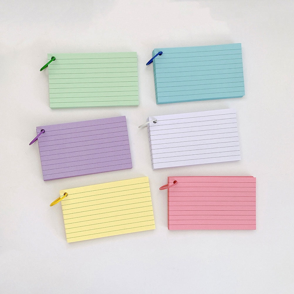 WHAMVOX Small Lined Memo Pads and Flash Cards Set for Note Taking, Study, and Organizing Notes