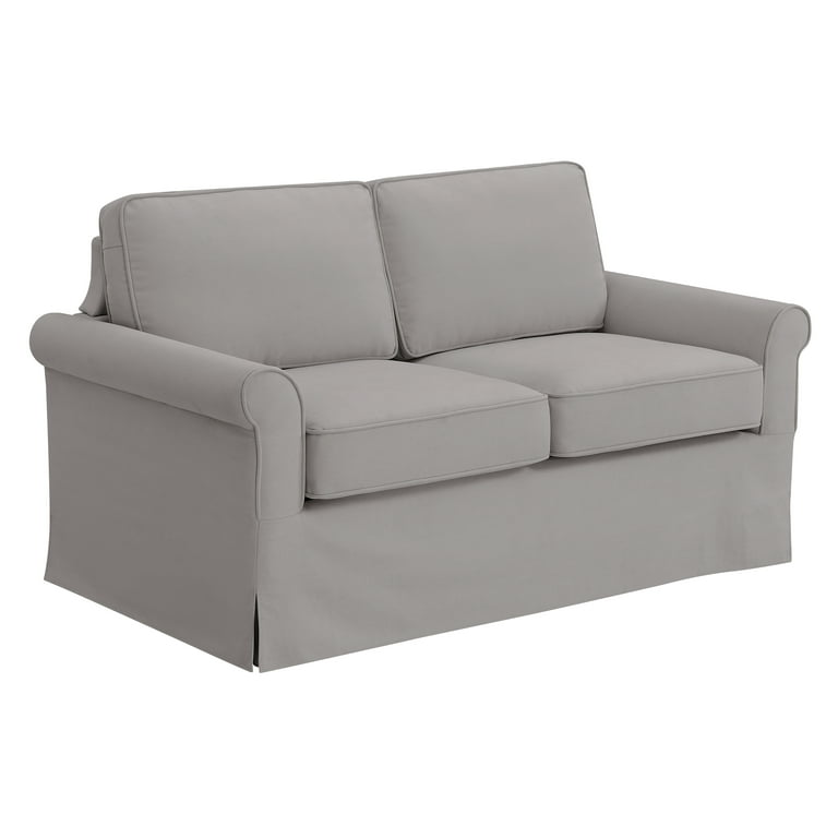 Accentrics Home Modern Arm Sliper Style Sofa In Storm Gray