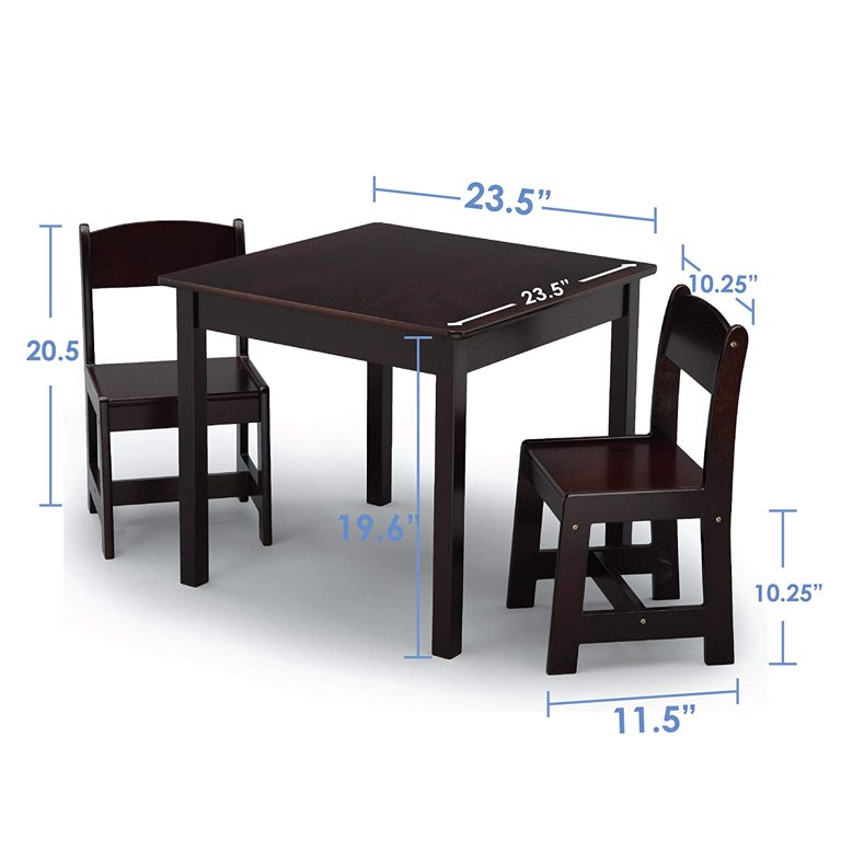  Delta Children MySize Kids Wood Table and Chair Set (2