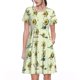 thumbnail image 1 of Easygdp Avocado for Exercise para Vestido Transpirable de Mujer, Vestido Suelto de Manga Corta con Pliegues y Bolsillos para el Verano, 1 of 6