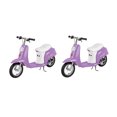 thumbnail image 1 of Razor Pocket Mod Euro 24V Electric Kids Ride On Retro Scooter, Purple (2 Pack), 1 of 6