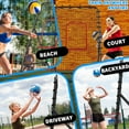 thumbnail image 5 of 7x4 FT Volleyball Rebounder Net，Ultimate Training Equipment for Volleyball & Lacrosse，Enhanced Bouncing System for Volleying, Bumping, Spiking Drills(Black）, 5 of 10