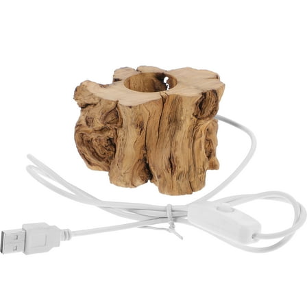 ELAYARD lamp bases Crystal Ball Stand Wood Elegant and Rustic 1 Piece