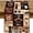 Coffee-3, variant on Retro Coffee Table Runner 13x36inch, Rustic Farmhouse Brown Cup Tea for Kitchen, Dining & Outdoor