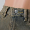 thumbnail image 7 of Women's Knee Length Baggy Denim Shorts Distressed Ripped Straight Wide Leg Jean Shorts Alt Clothes, 7 of 7
