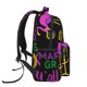 thumbnail image 3 of Fotbe Mardi Gras with Flamingo Mochila Casual con Estampado para Escuela, Viajes y Actividades al Aire Libre - Duradera, Ligera y Cómoda, 3 of 5
