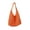 Orange, variant on Hand-woven Soft Large Straw Shoulder Bag Boho Straw Handle Tote Retro Summer Beach Bag Rattan Handbag