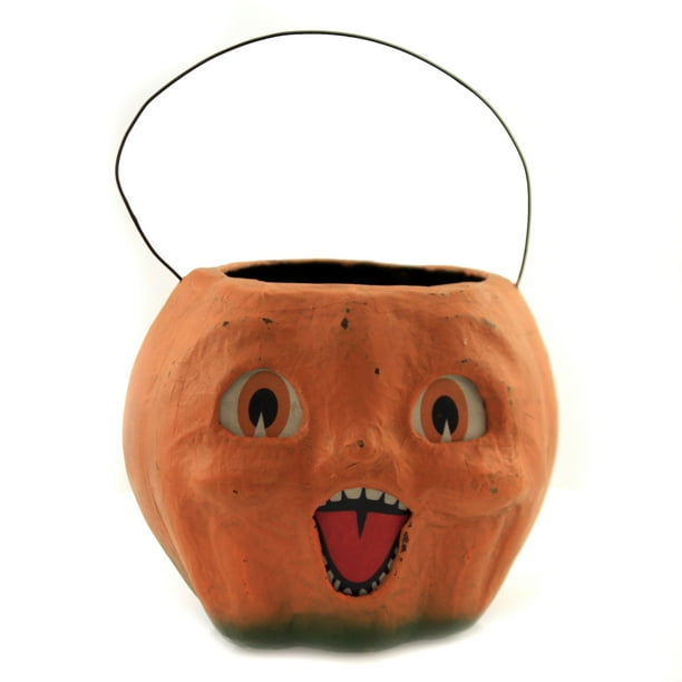 Halloween Happy Vintage Pumpkin Bucket Pumpkin Jol Spooky Retro Tj2411