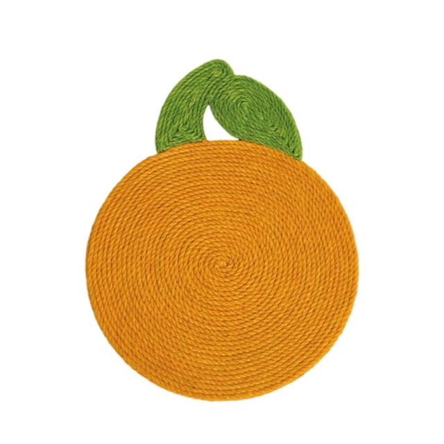 Tablero rascador Sunnimix para gatos de sisal montado en la pared naranja