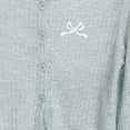thumbnail image 3 of Ribbed Knit Cropped Cardigan For Girls Button Down Long Sleeve Crop Blouse Casual Lightweight Cute Bow Knot Outerwear Tops, 3 of 6