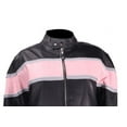 thumbnail image 2 of Dealer Leather LJ238-SS-S Womens Leather Racer Jacket - Small, 2 of 5
