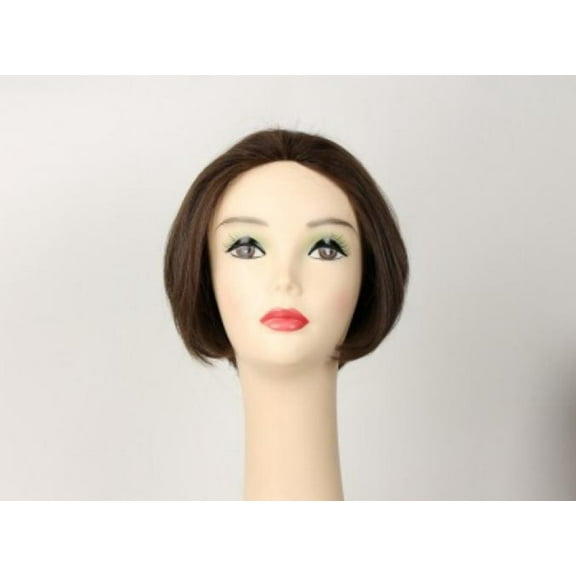 European Human Hair Freeda Wig Medium Brown With Highlights Dorothy Size S