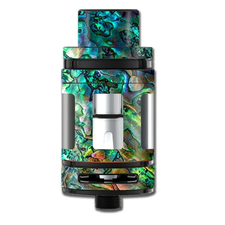 - Skin Decal For Smok Tfv8 Big Baby Beast Tank Vape / Abalone Shell Swirl Neon Green Opalescent