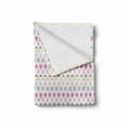 thumbnail image 2 of Botanical Soft Flannel Fleece Throw Blanket, Soft Pastel Colored Abstract Sketched Leaves, Cozy Plush for Indoor and Outdoor Use, 50" x 60", Pale Orange Pale Pink, by Ambesonne, 2 of 6